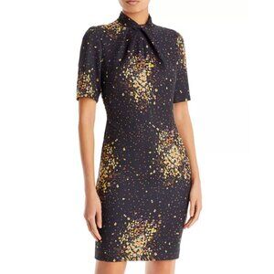 NWT Black Halo Zana Twist Neck Sheath Dress